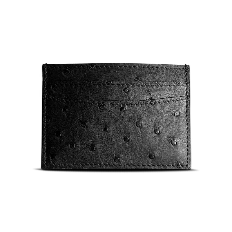 Genuine Ostrich Leather Card Holder