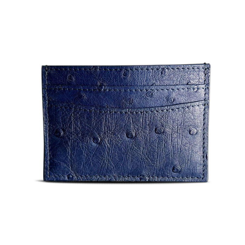 Genuine Ostrich Leather Card Holder