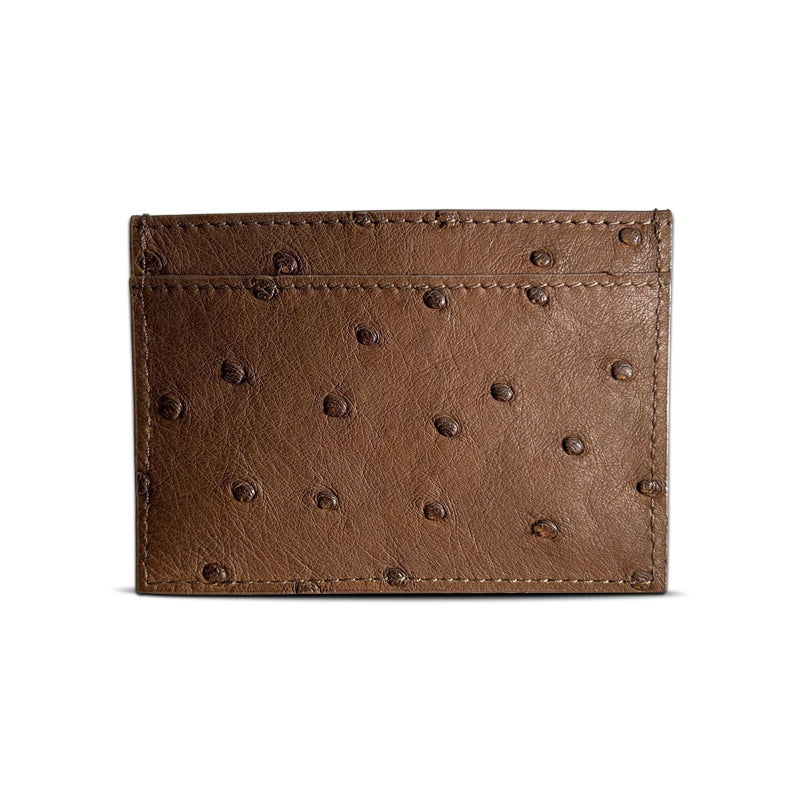 Genuine Ostrich Leather Card Holder